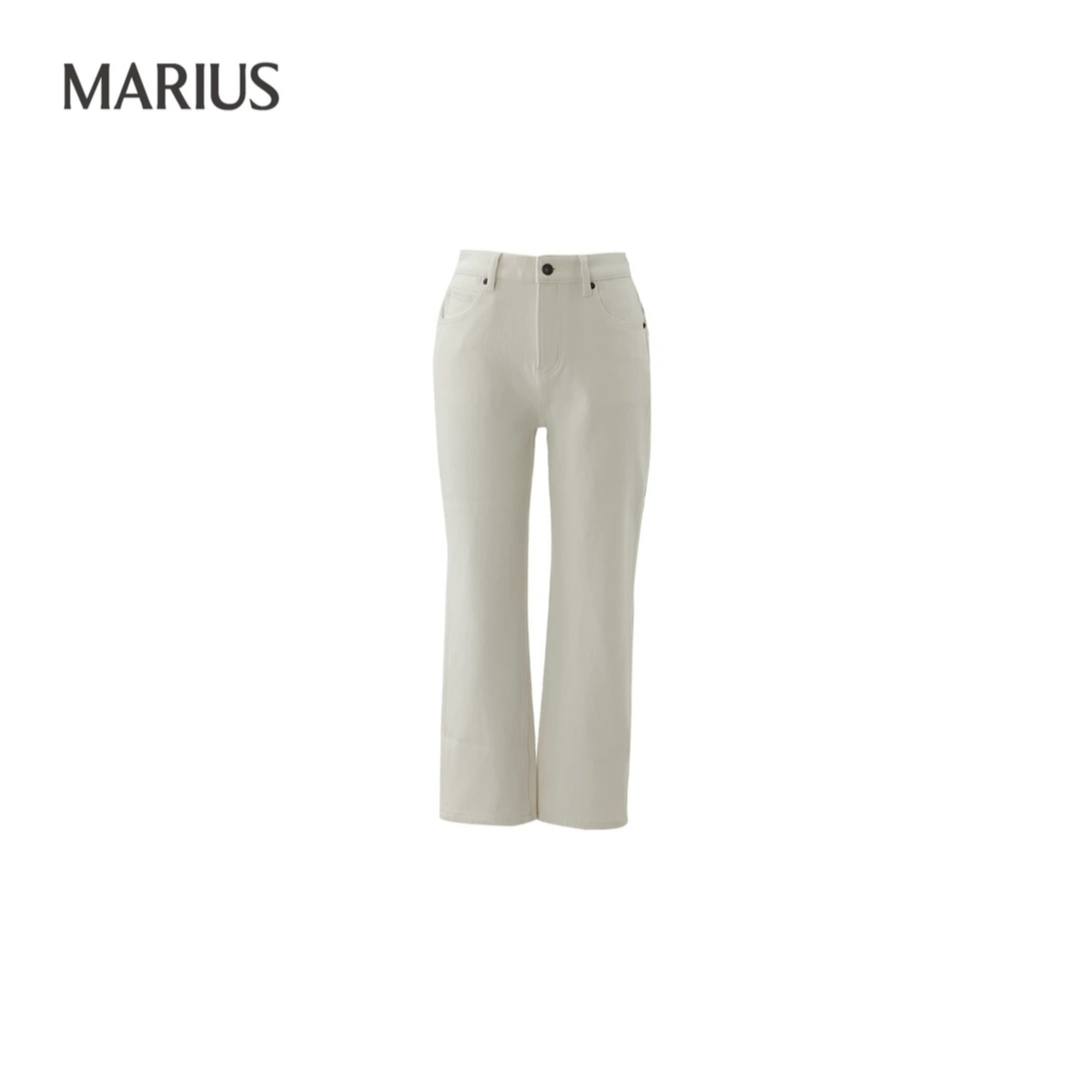 MARIUS’都市烟管‘经典小直筒复古小脚牛仔裤