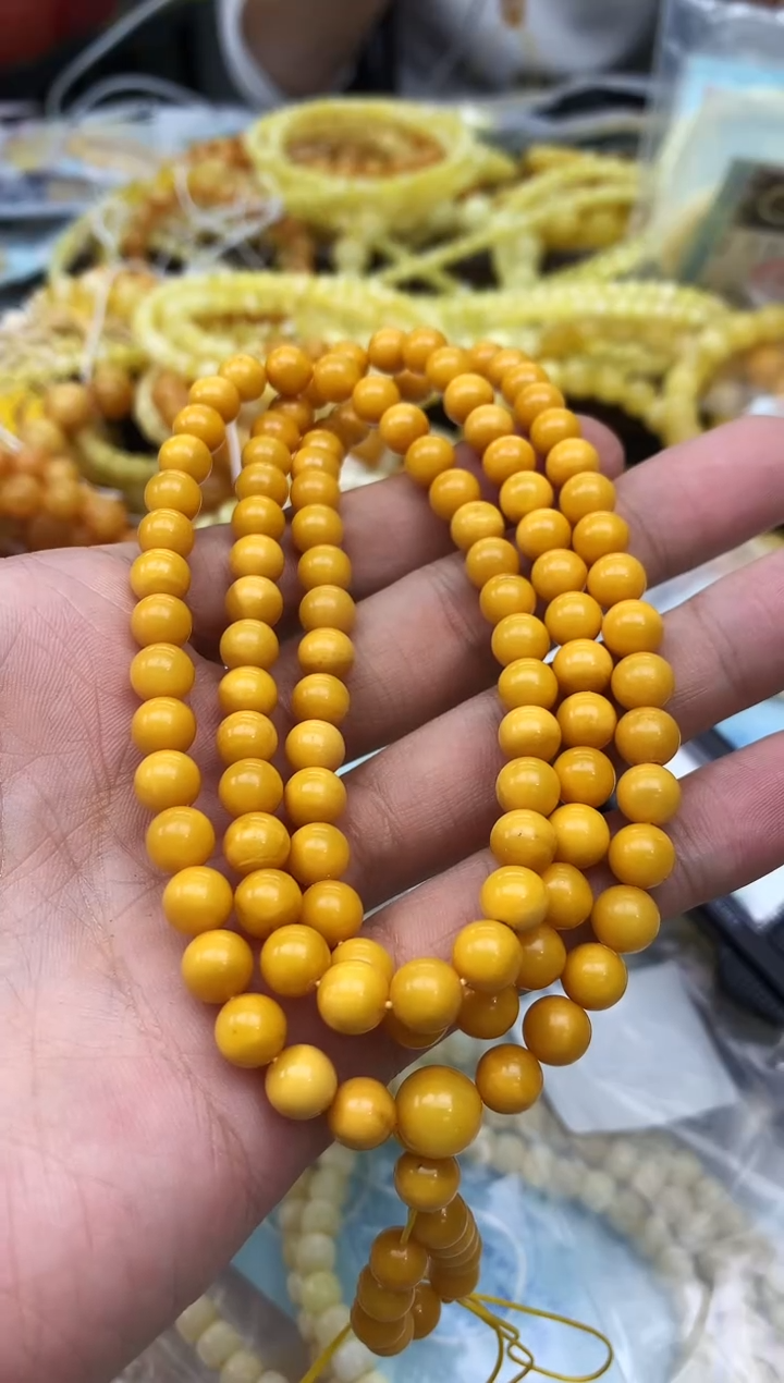 裸石蜜蜡未镶嵌链子