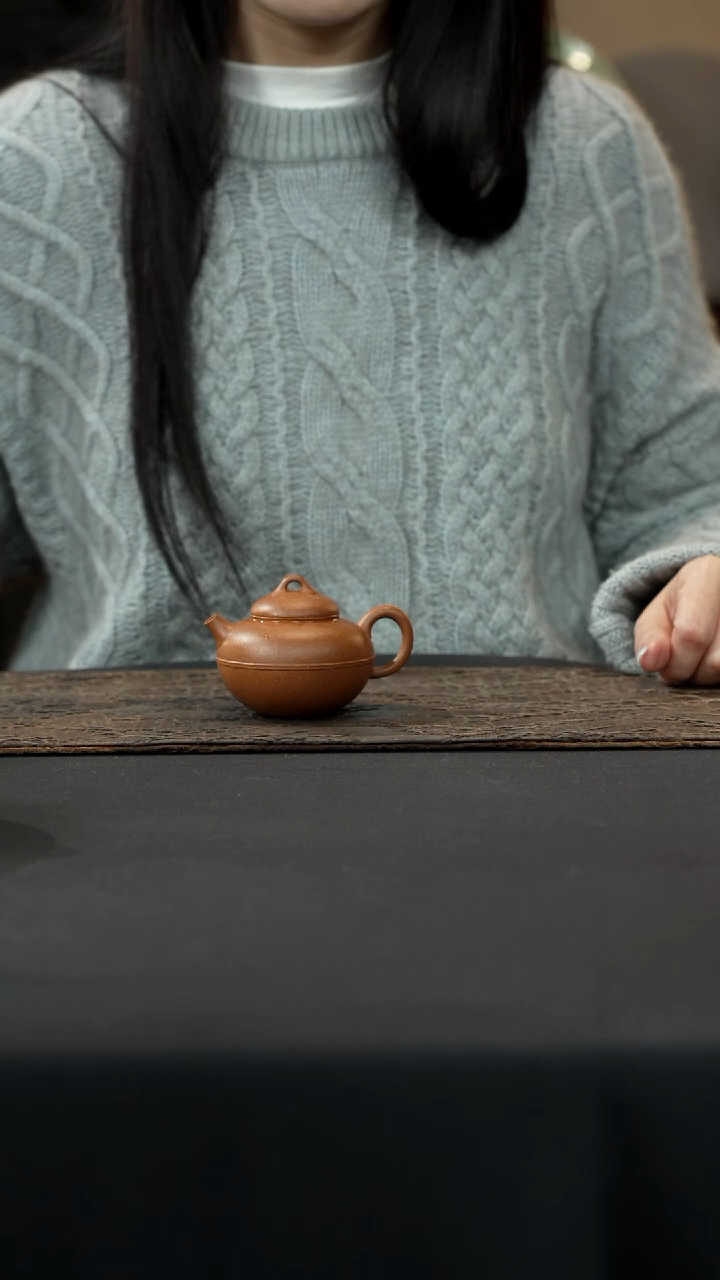【闪购商品】紫砂茶壶小束腰圆鼓壶120cc