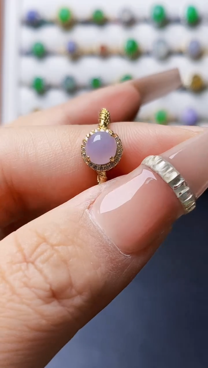 银S925镶嵌戒指翡翠1191