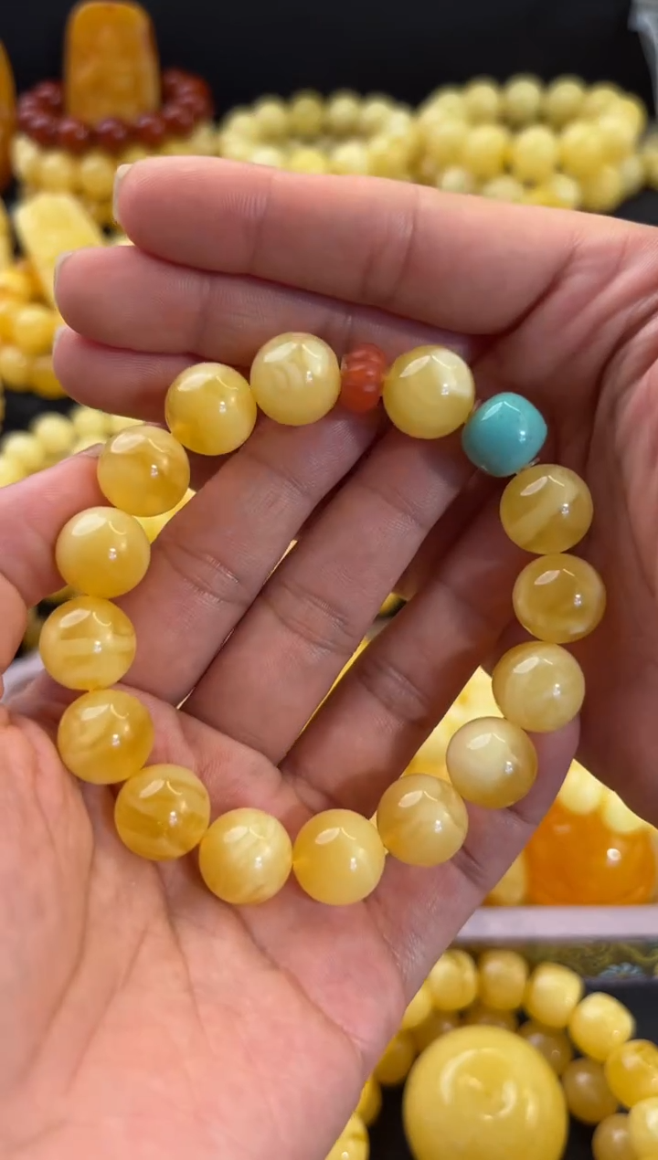 未镶嵌蜜蜡手链13+蜜糖妖花