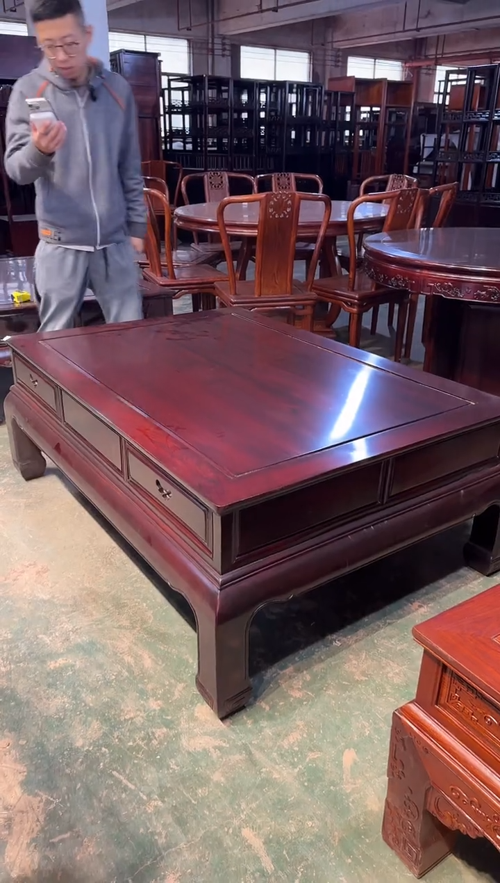 黑酸枝木类成套家具大平几