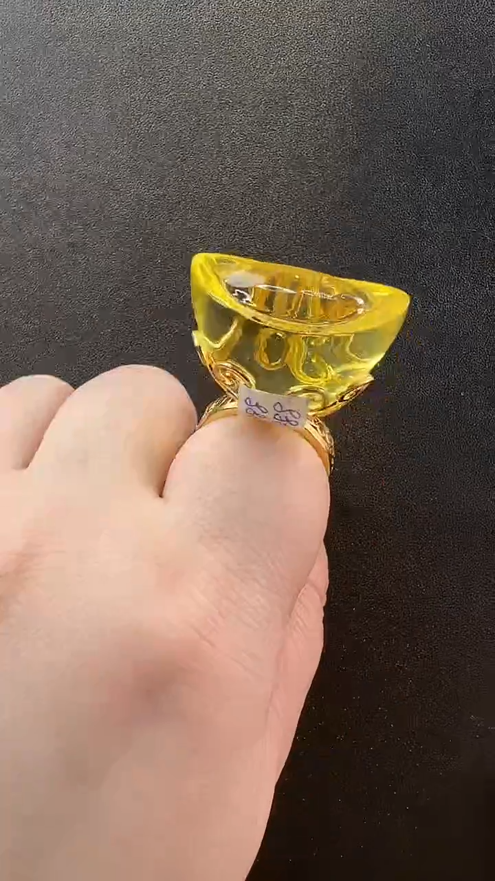 【闪购商品】琥珀戒指未镶嵌戒指