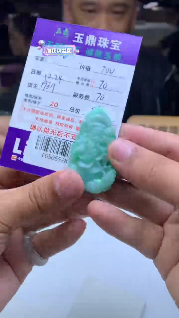 未镶嵌定制翡翠尘**定  F0506528