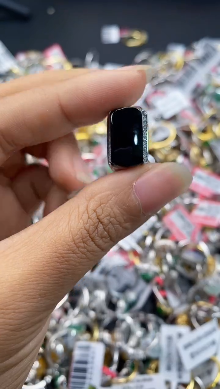 银S925镶嵌戒指翡翠333---1