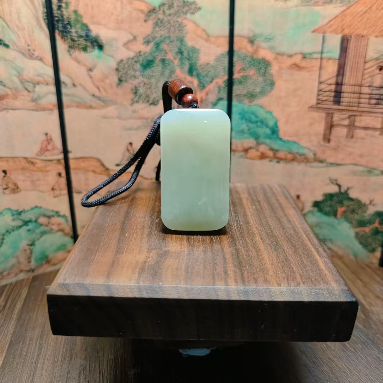 N和田玉无事牌吊坠0874