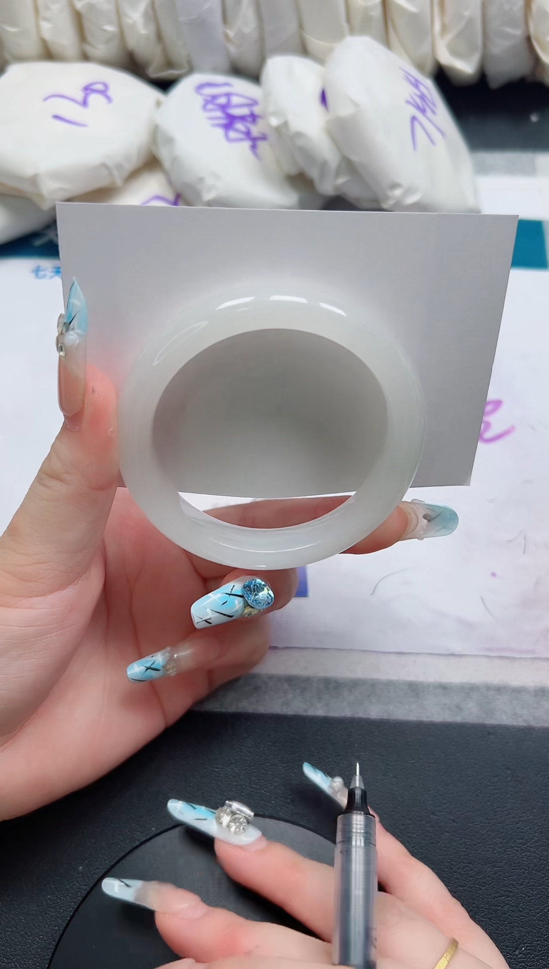 石英质玉手镯未镶嵌129-56.2