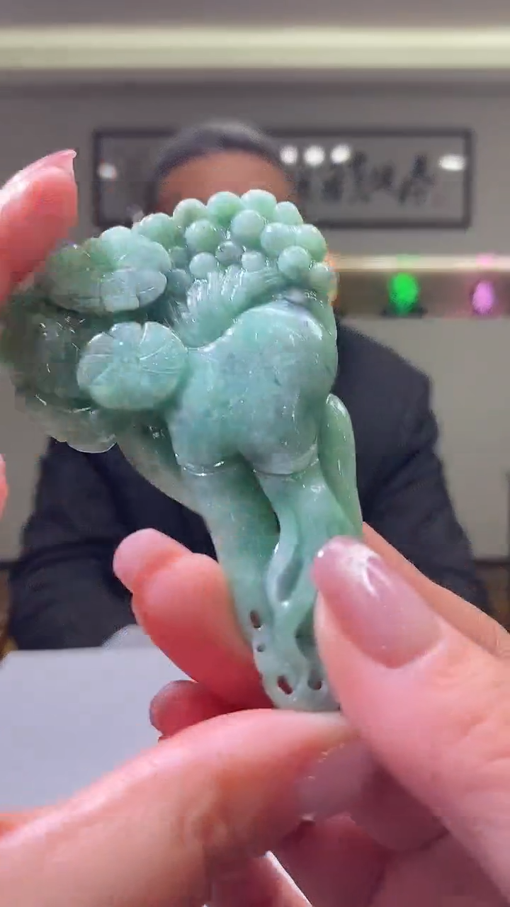 【闪购商品】定制翡翠未镶嵌18/0214/W/人参