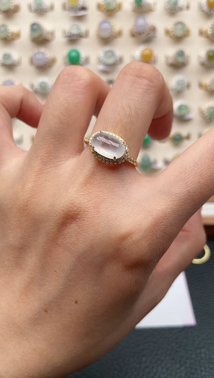 【闪购商品】翡翠戒指银S925镶嵌1111