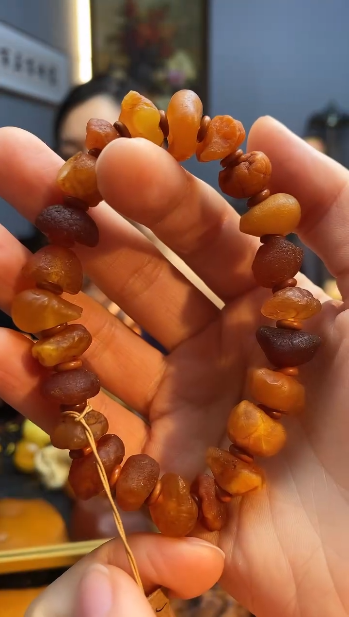 手链琥珀未镶嵌手串