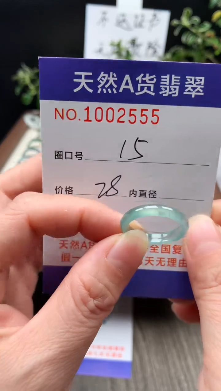 未镶嵌戒指翡翠15#