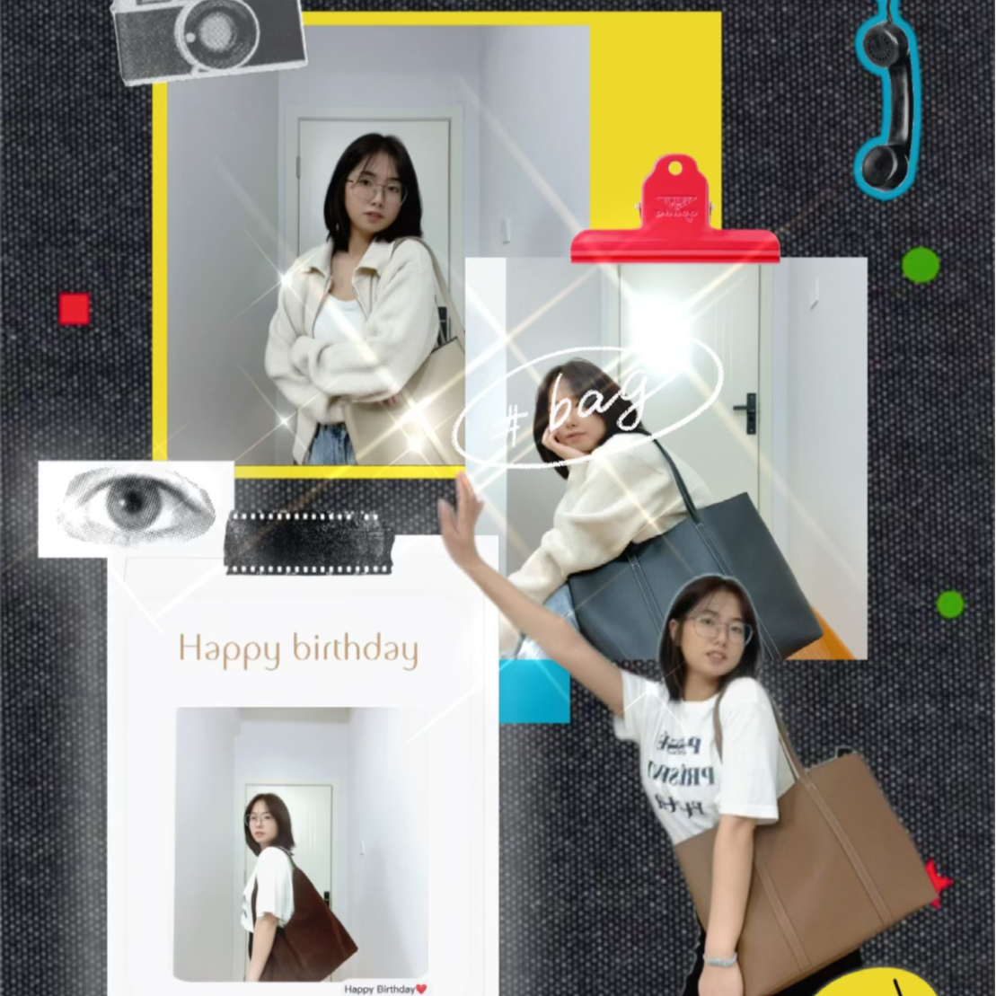 欧尚2025潮流时尚百搭孤品单肩斜跨手拎女包（默认微瑕）