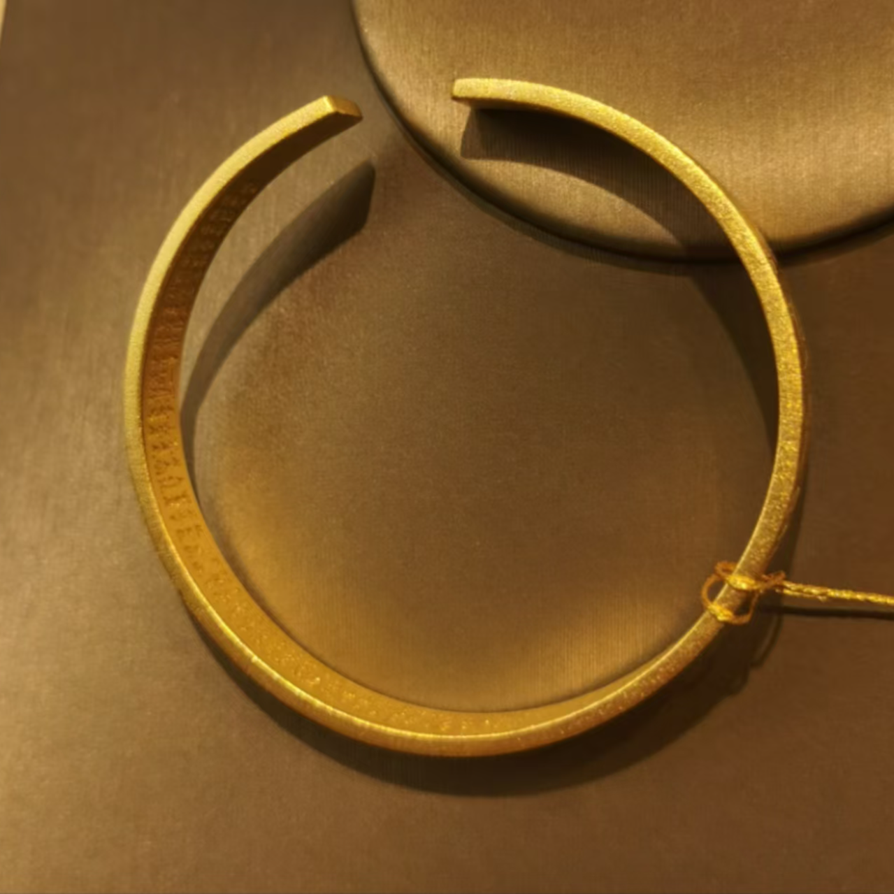 足银手镯 开口吉言心经手镯{N}