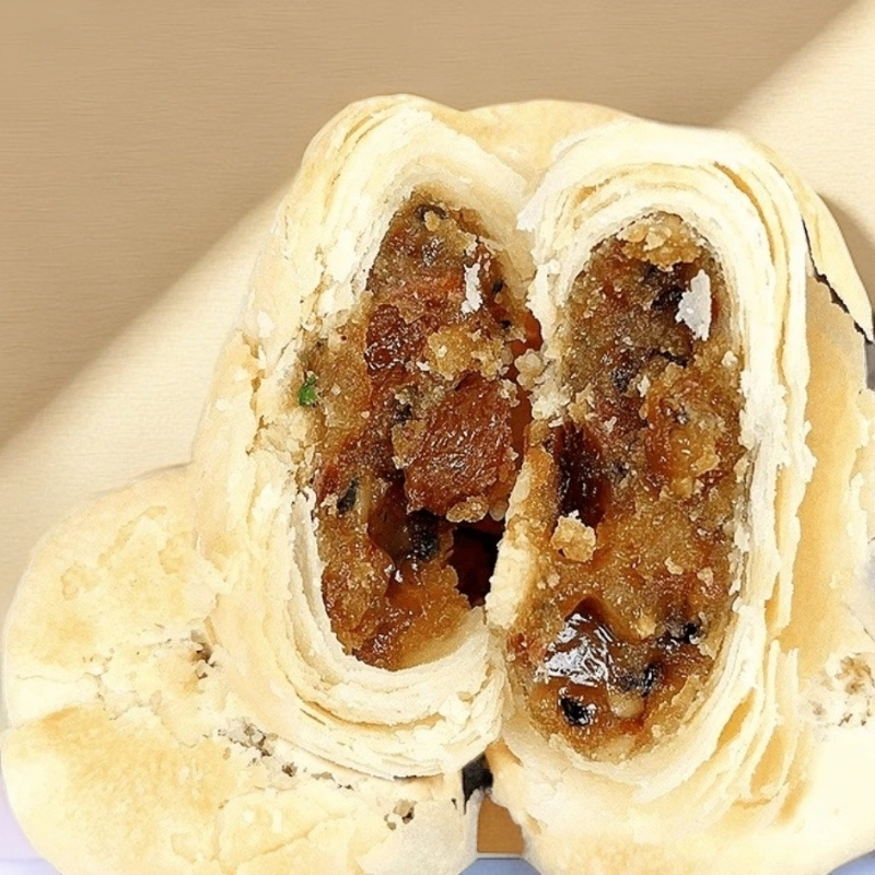 荆州特产老式酥皮掉渣渣月饼苏式月饼多种口味