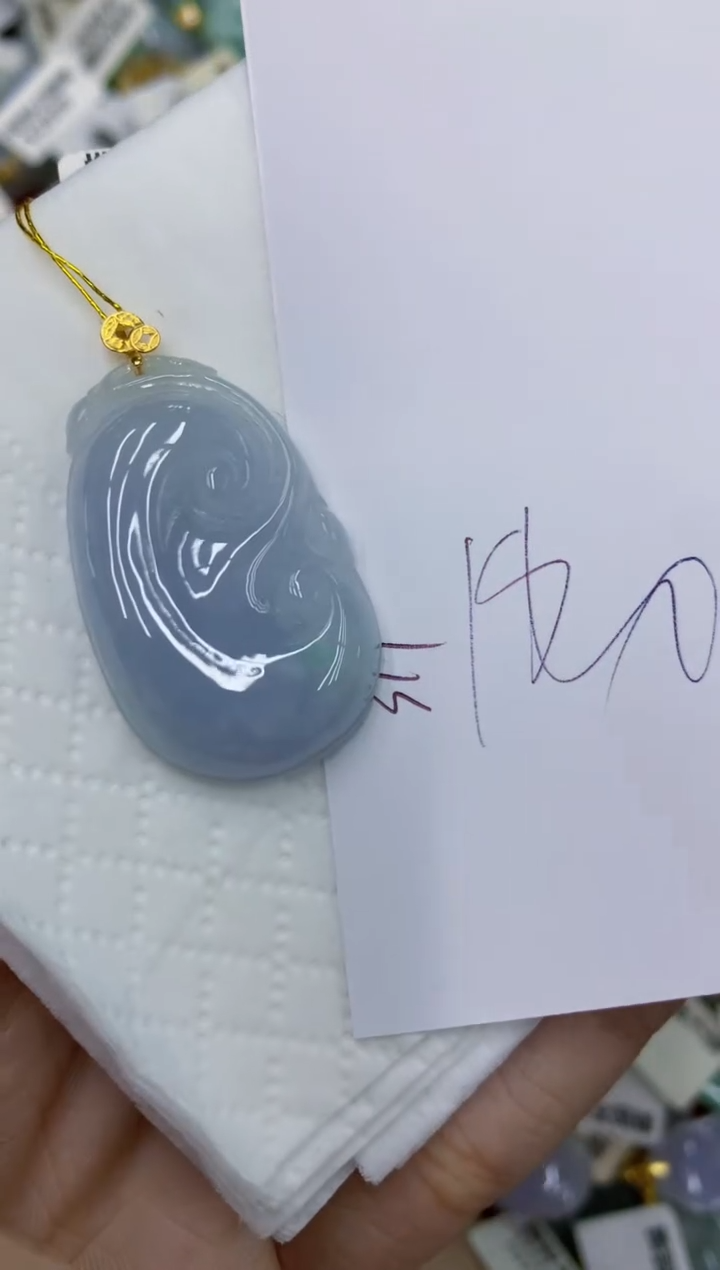 颈饰18K金镶嵌翡翠11111111111