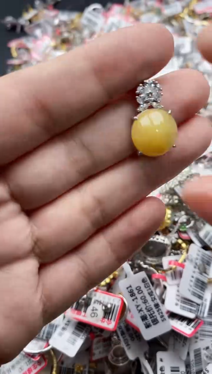 【闪购商品】翡翠戒指银S925镶嵌99999-6