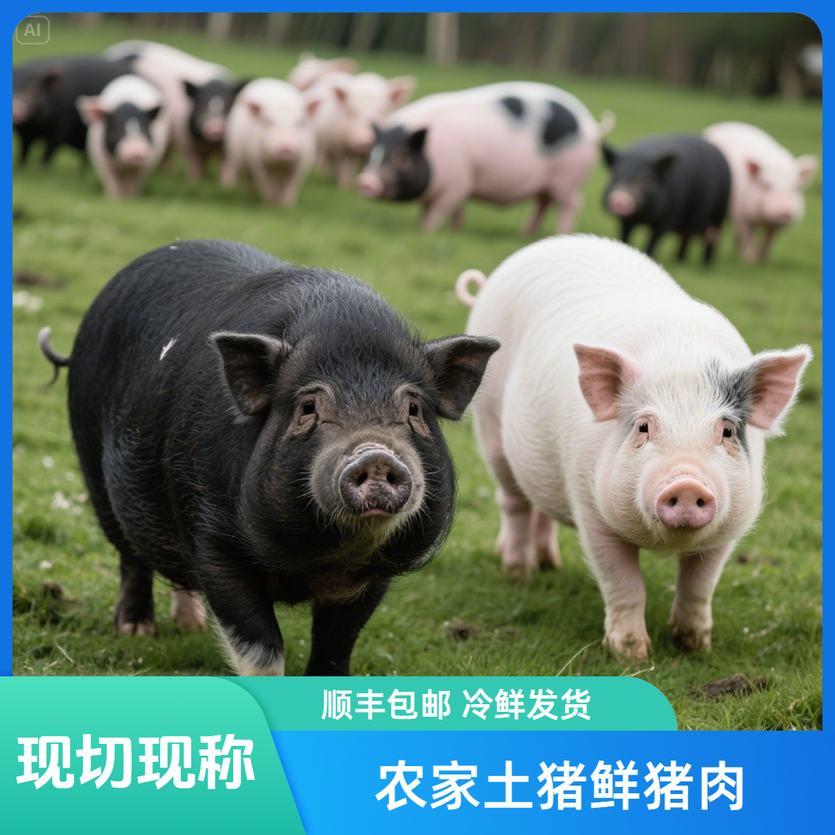【4号 一称一拍】农家散养粮食猪/土猪肉土猪排骨3-5斤