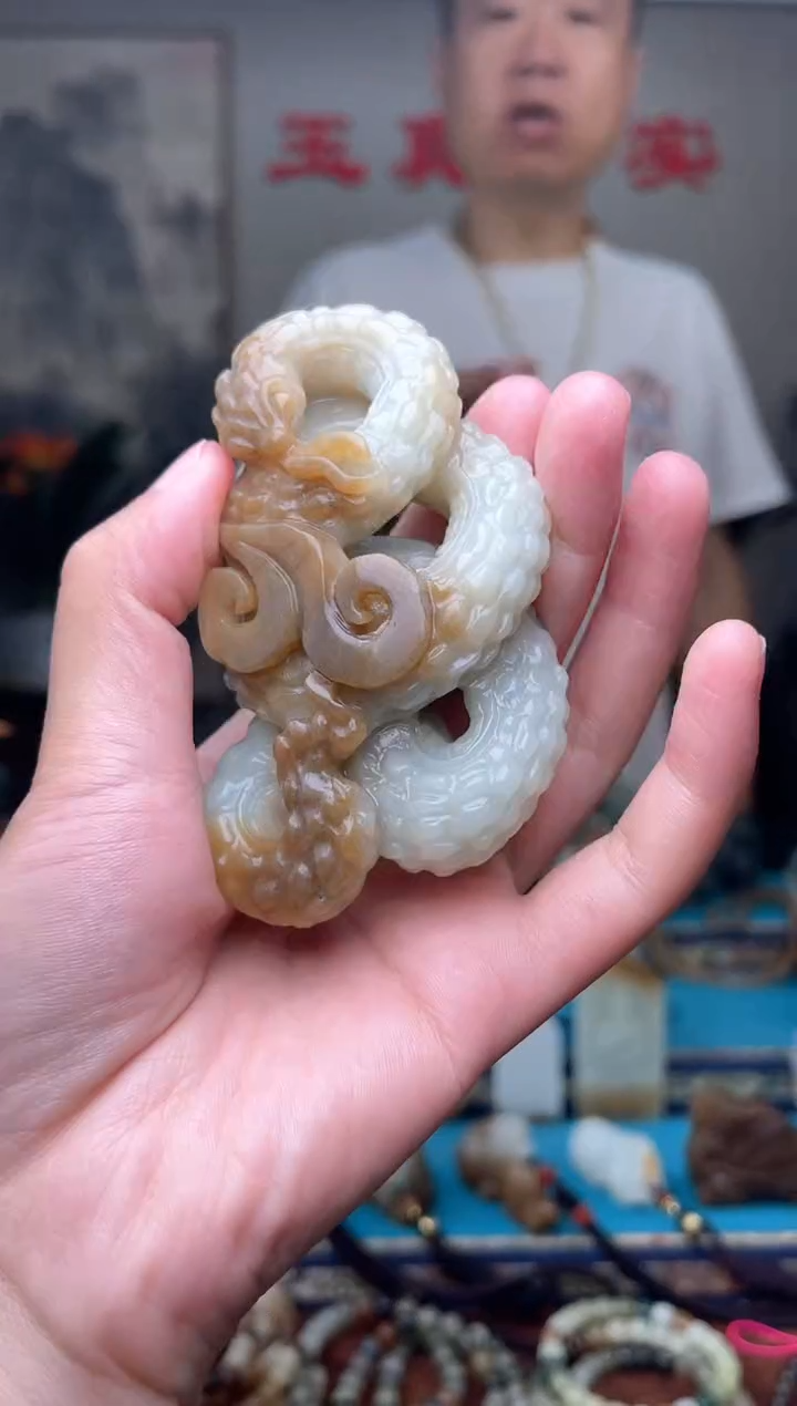 和田玉未镶嵌挂件1