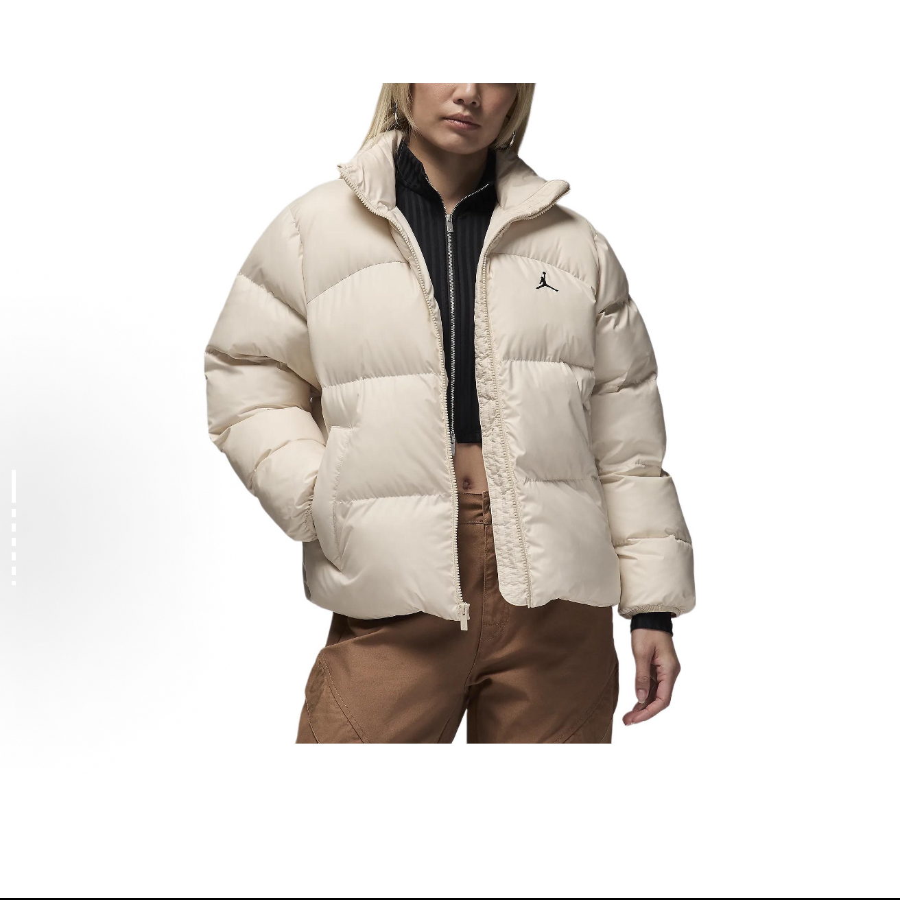 NIKE耐克Jordan秋冬休闲运动全拉链面包  棉服FZ4528-203