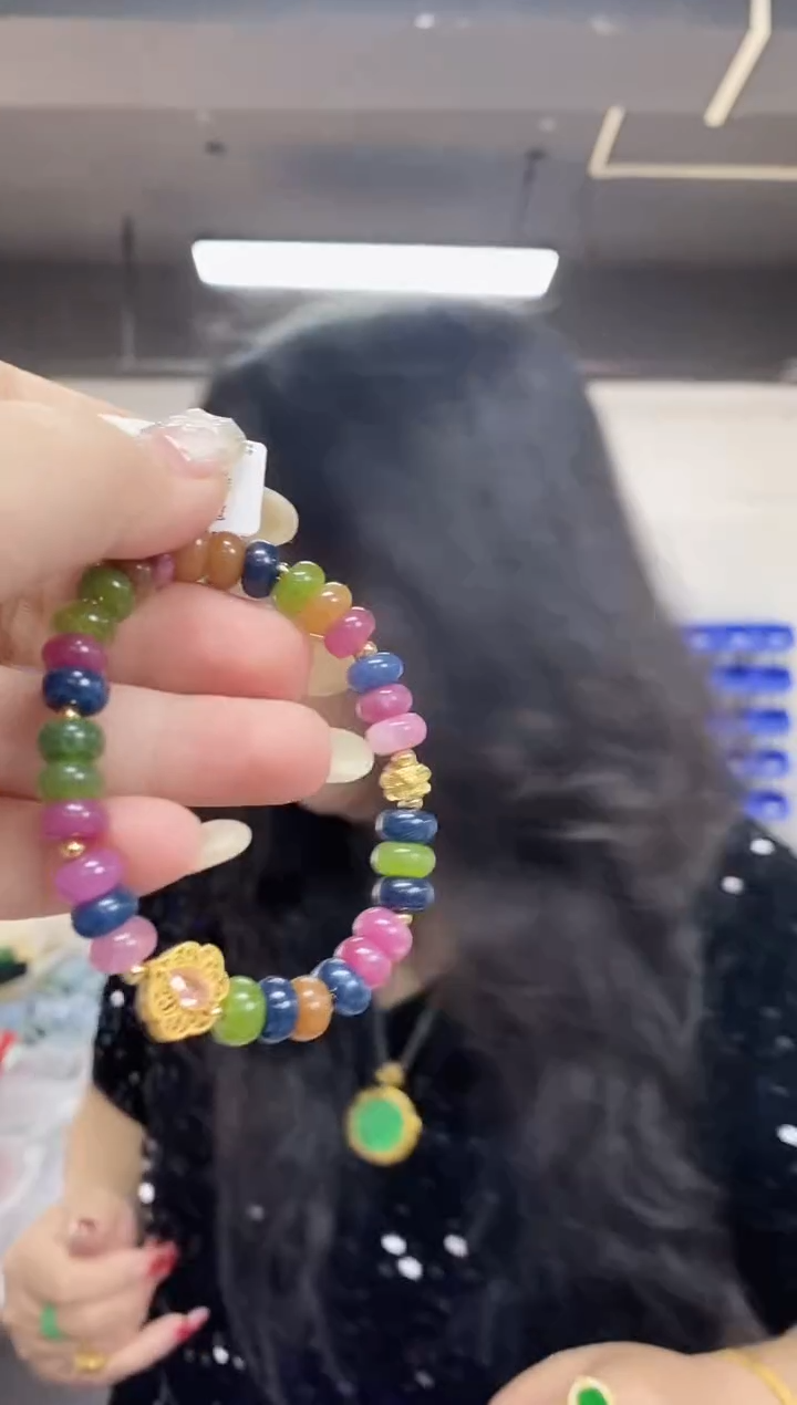 【闪购商品】碧玺手串未镶嵌多样性发其一颜色微差
