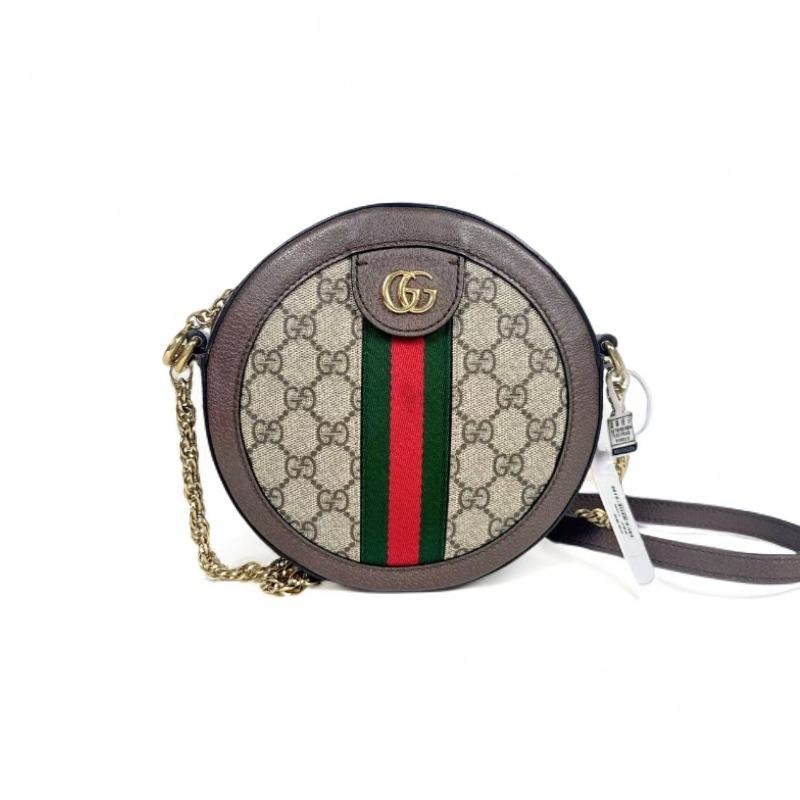 95新 GUCCI/古驰 古驰圆饼链条包时尚百搭 单肩斜挎 20931522    