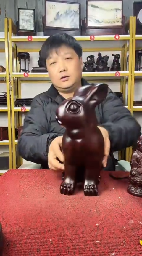 木用****1兔子摆件孤品