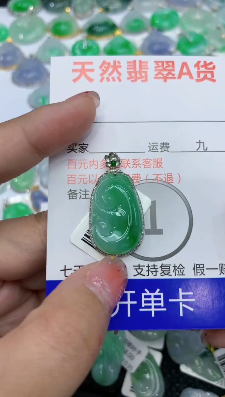 【闪购商品】翡翠颈饰18K金镶嵌111111111111