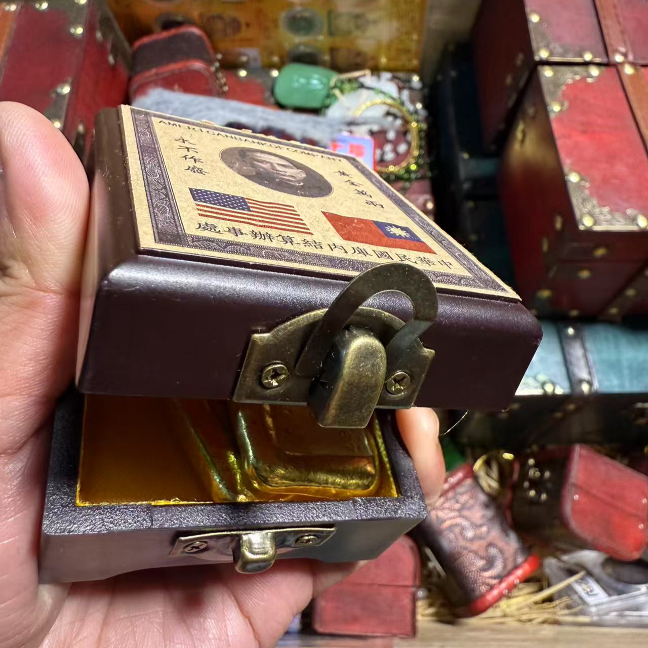 精品藏收带礼盒国风怀旧小黄长条JT【两条装】