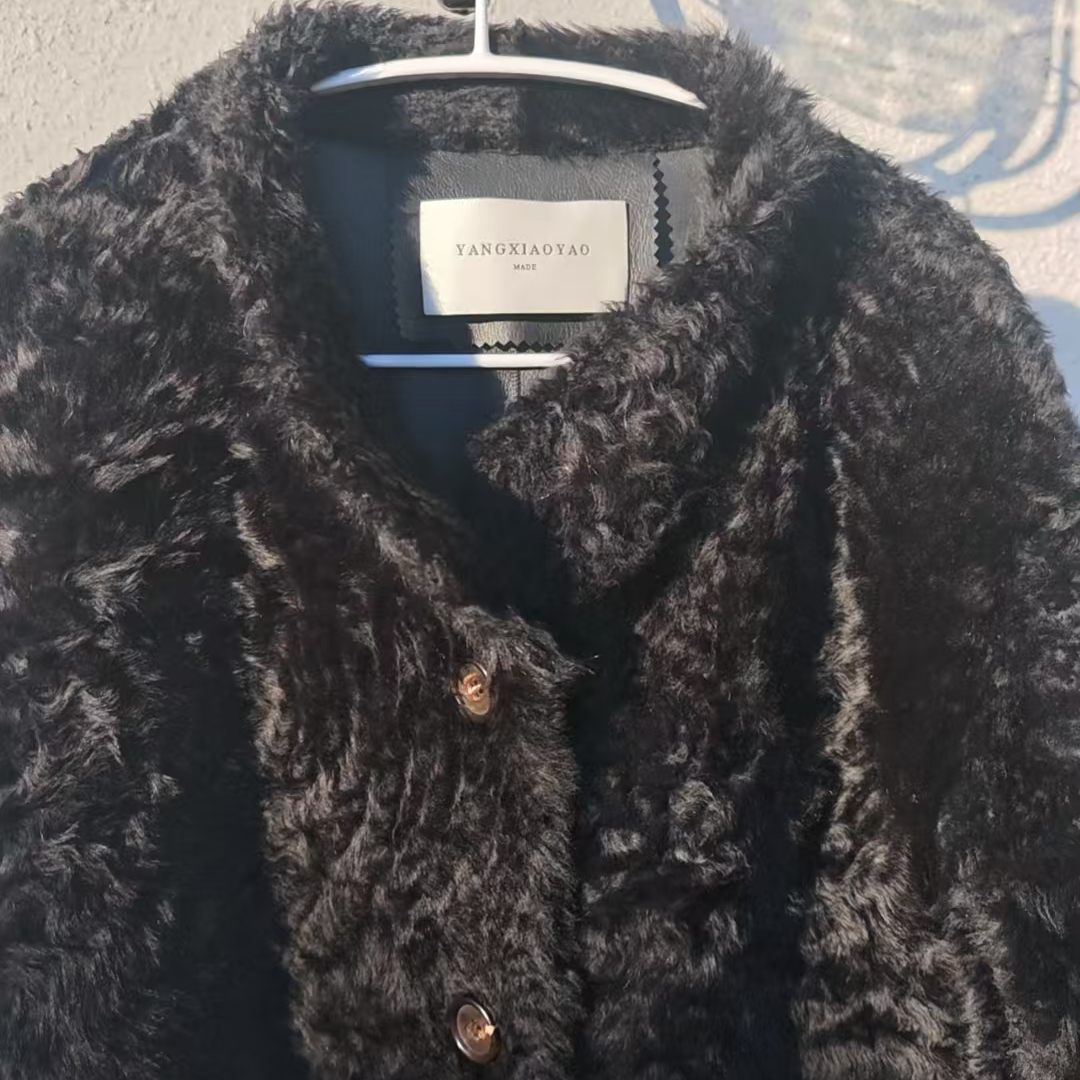 【拉贡系列】西班牙进口皮毛一体大衣女士外套56309