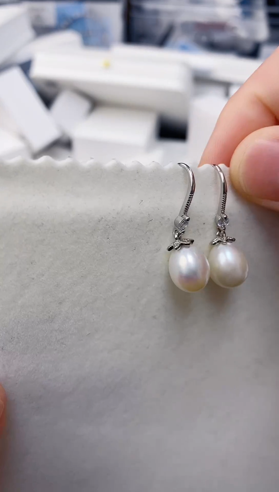 未镶嵌耳饰淡水珍珠ED1048