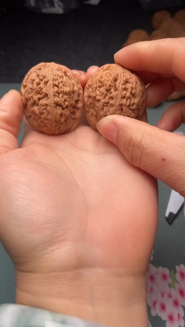 把件文玩核桃w53  莲花37尺