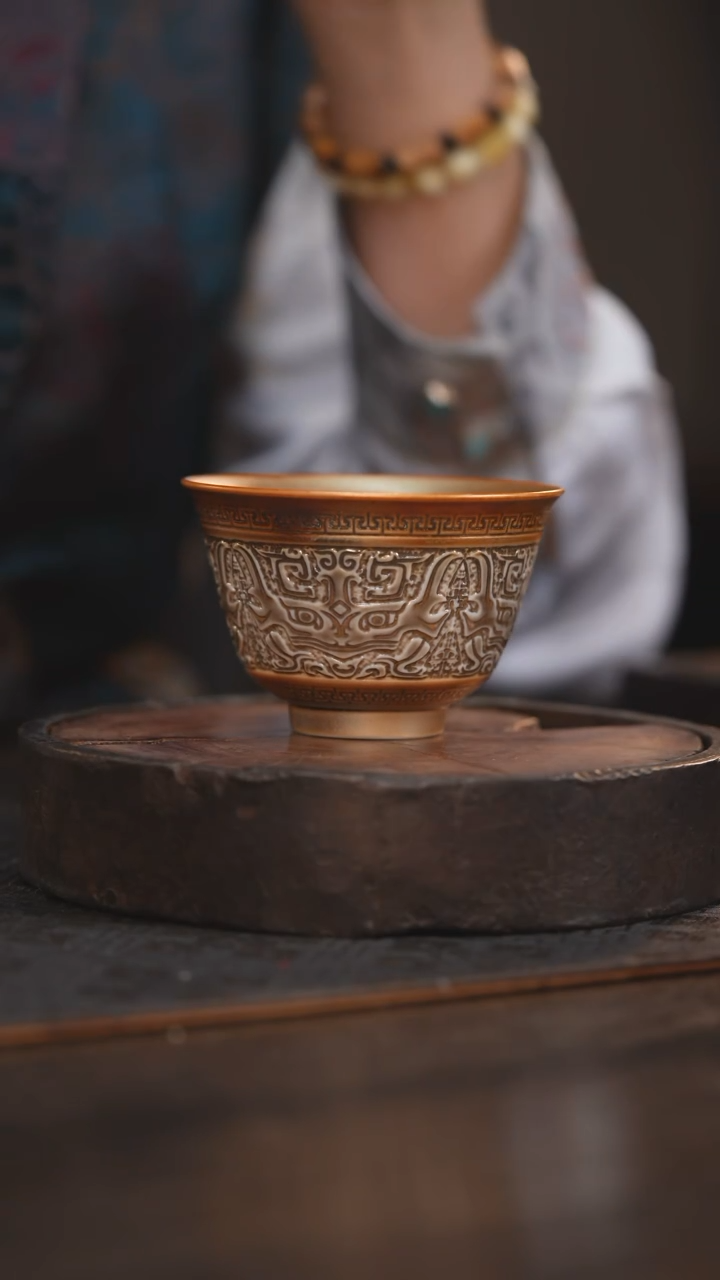 【闪购商品】杯81柴烧柴房陶瓷｜雕刻单杯