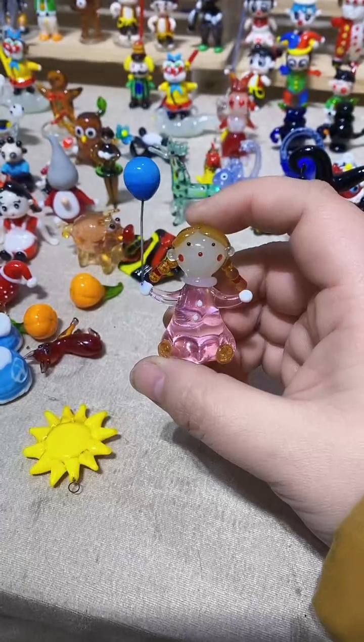 【闪购商品】琉璃手工艺品气球女孩