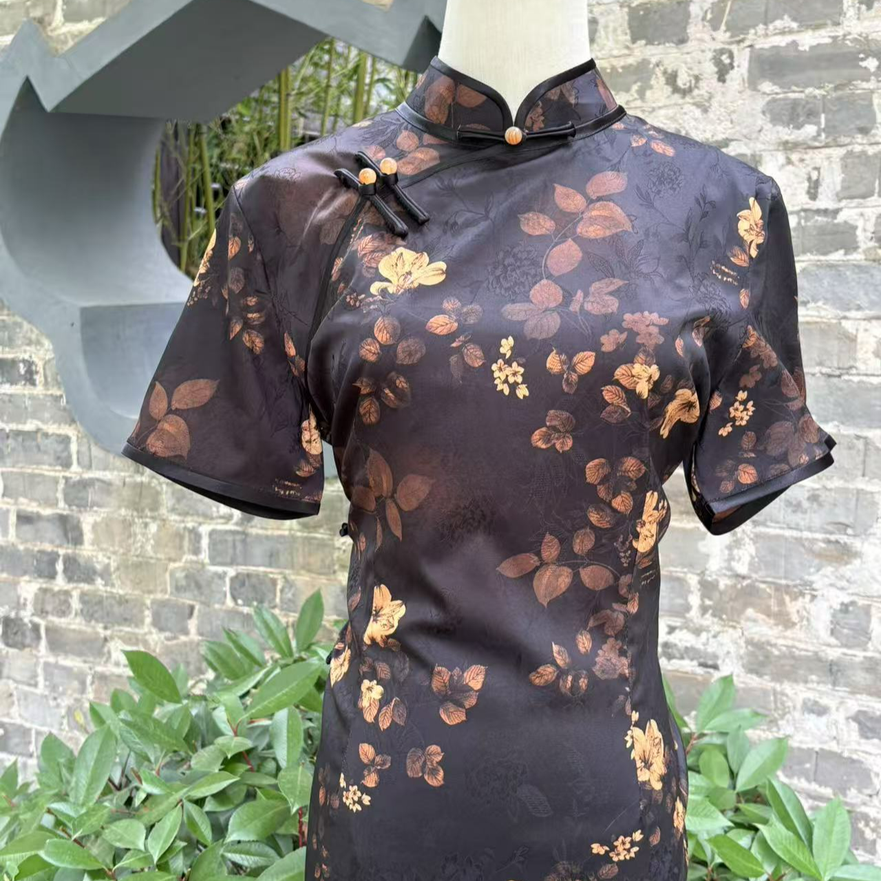 【暗香】2025年新中式夏季新款复古百搭日常淑女旗袍