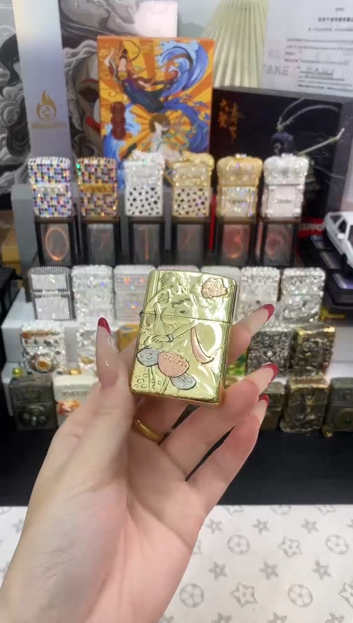 铜ZIPPO纯铜西施