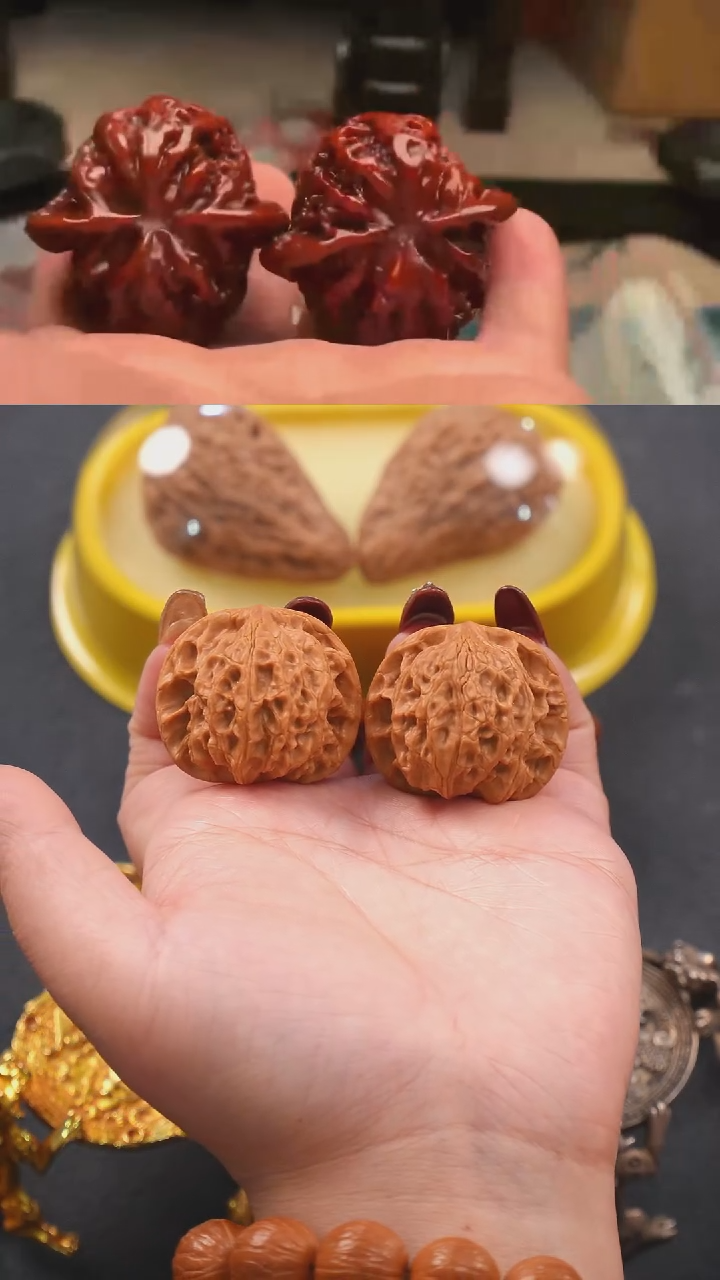 【闪购商品】文玩核桃把件36狻猊狮子头