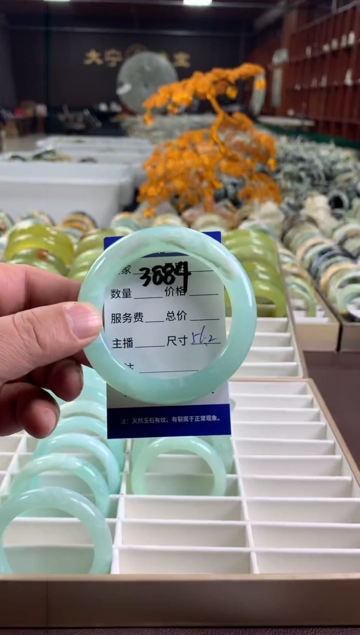 【闪购商品】蛇纹石玉手镯未镶嵌3884