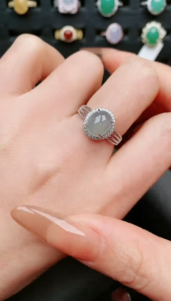 【闪购商品】翡翠戒指银S925镶嵌....