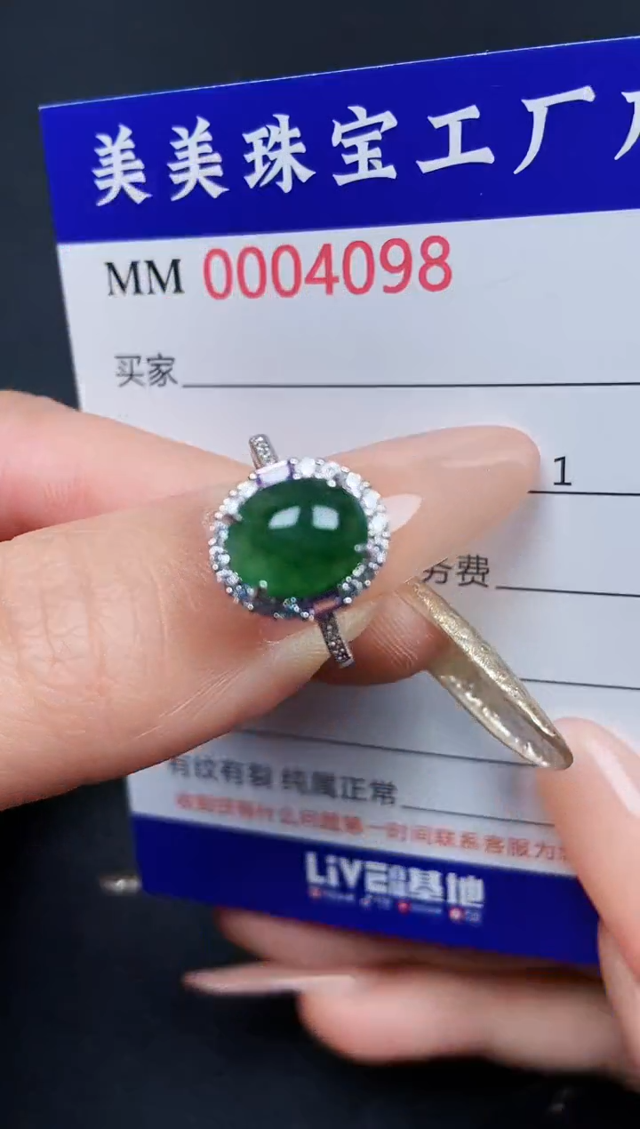 【闪购商品】翡翠颈饰银S925镶嵌4098