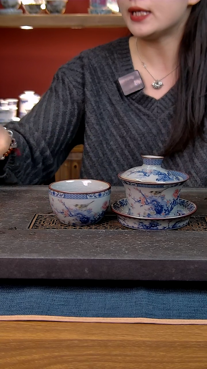 简装家用款2件套 老陶泥开片纹陶瓷茶具