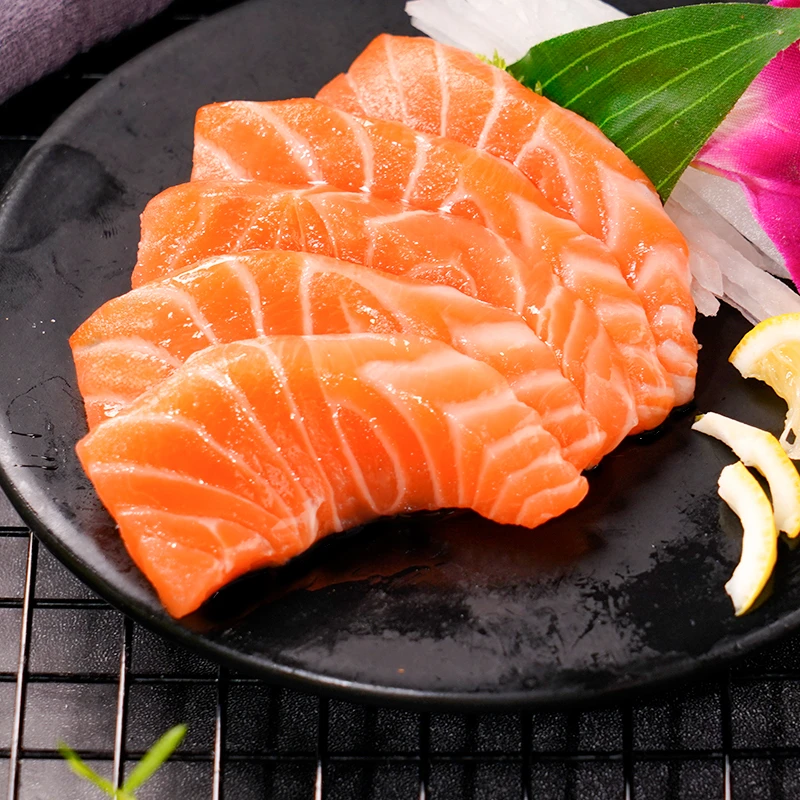 新疆三文鱼中段400g/盒*3盒刺身日料正宗冰鲜中段寿司包邮虹鳟鱼