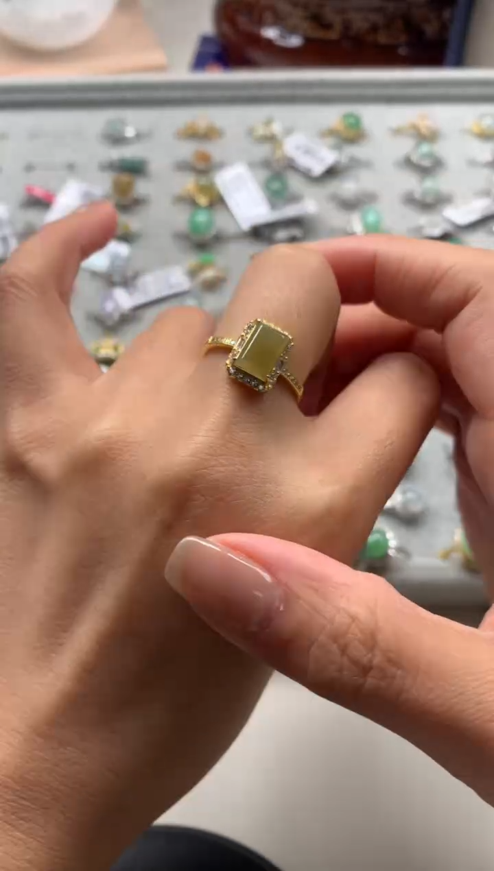 银S925镶嵌戒指翡翠10
