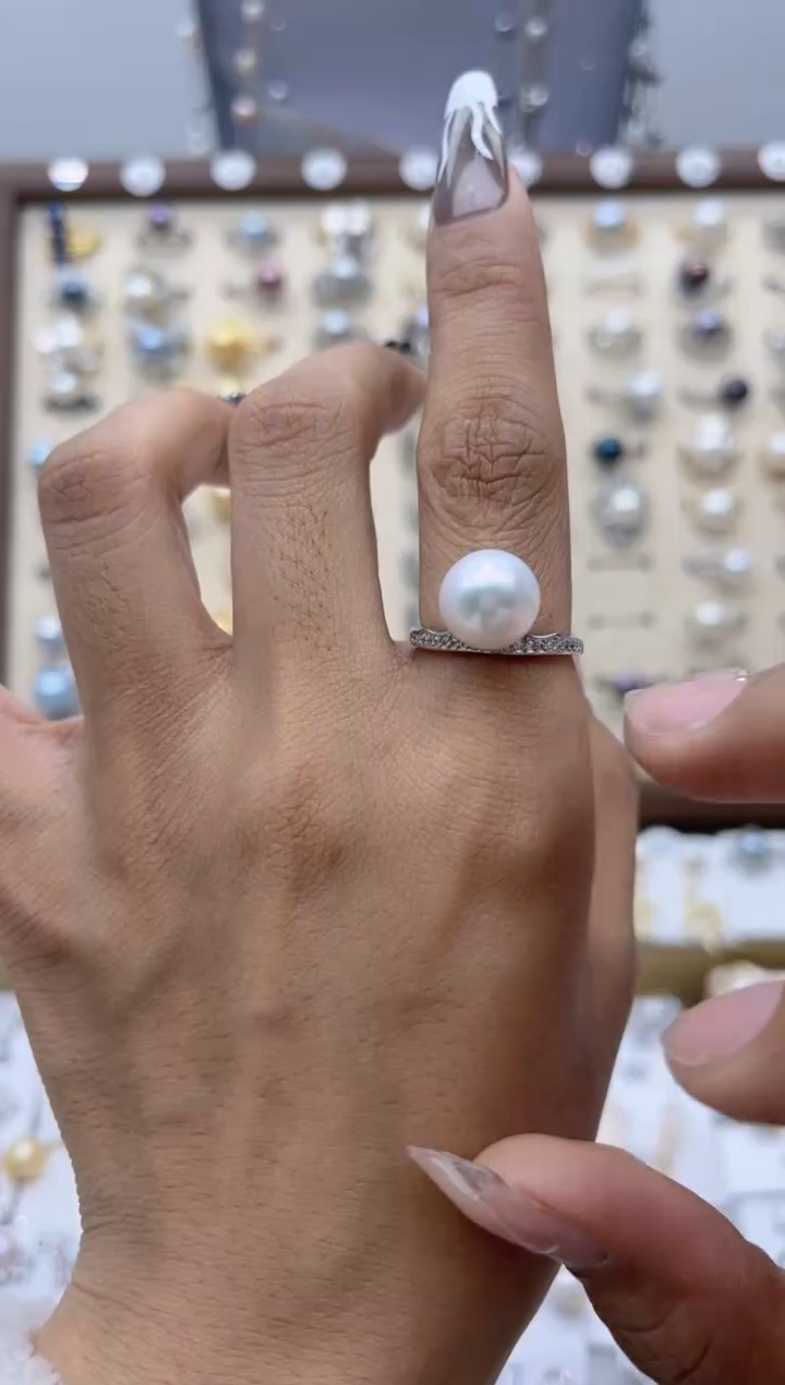 【闪购商品】淡水珍珠戒指合金26