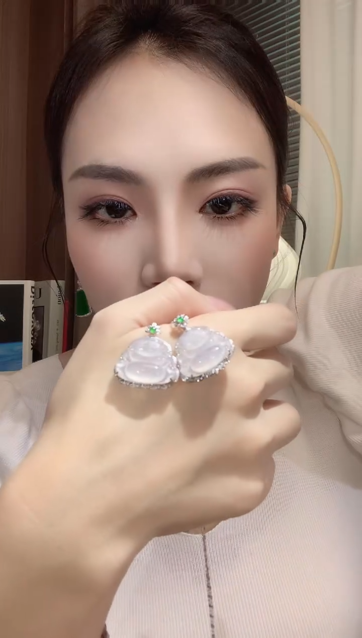 翡翠18K金镶嵌吊坠(不含链)A12 多样性发一件