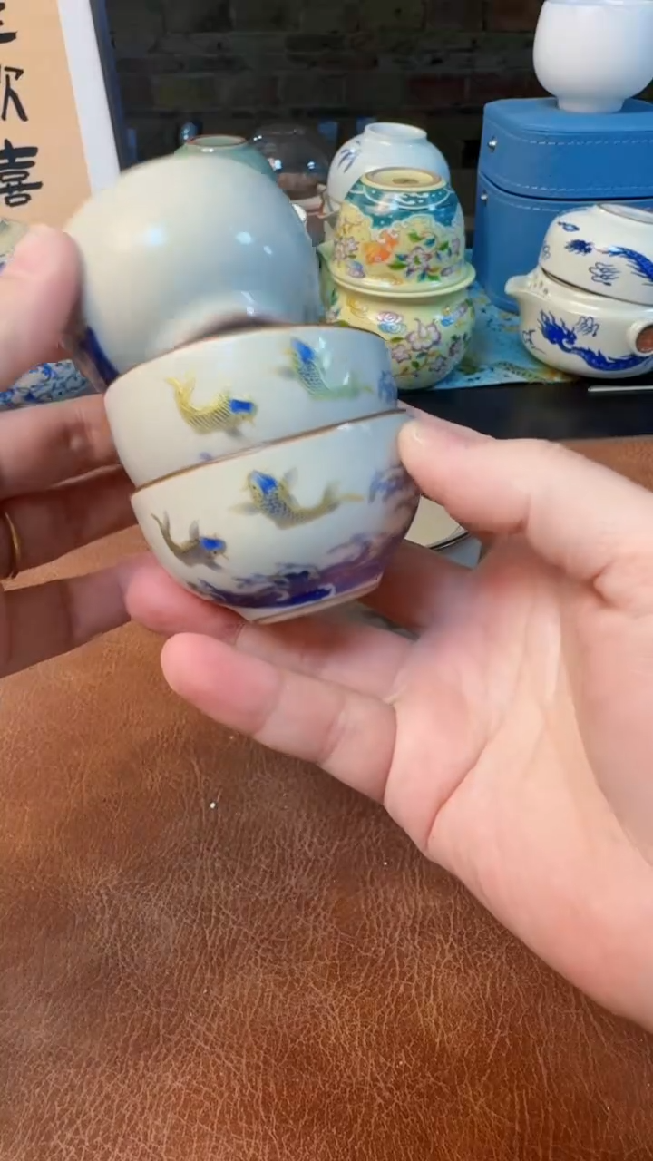 【闪购商品】杯旅行快客茶具，黄龙玉汝，德化羊脂玉瓷