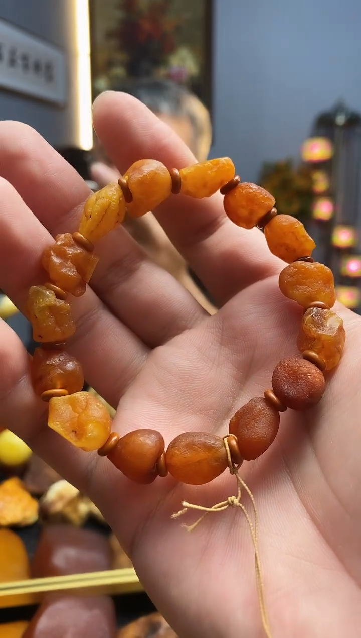 手链琥珀未镶嵌手串