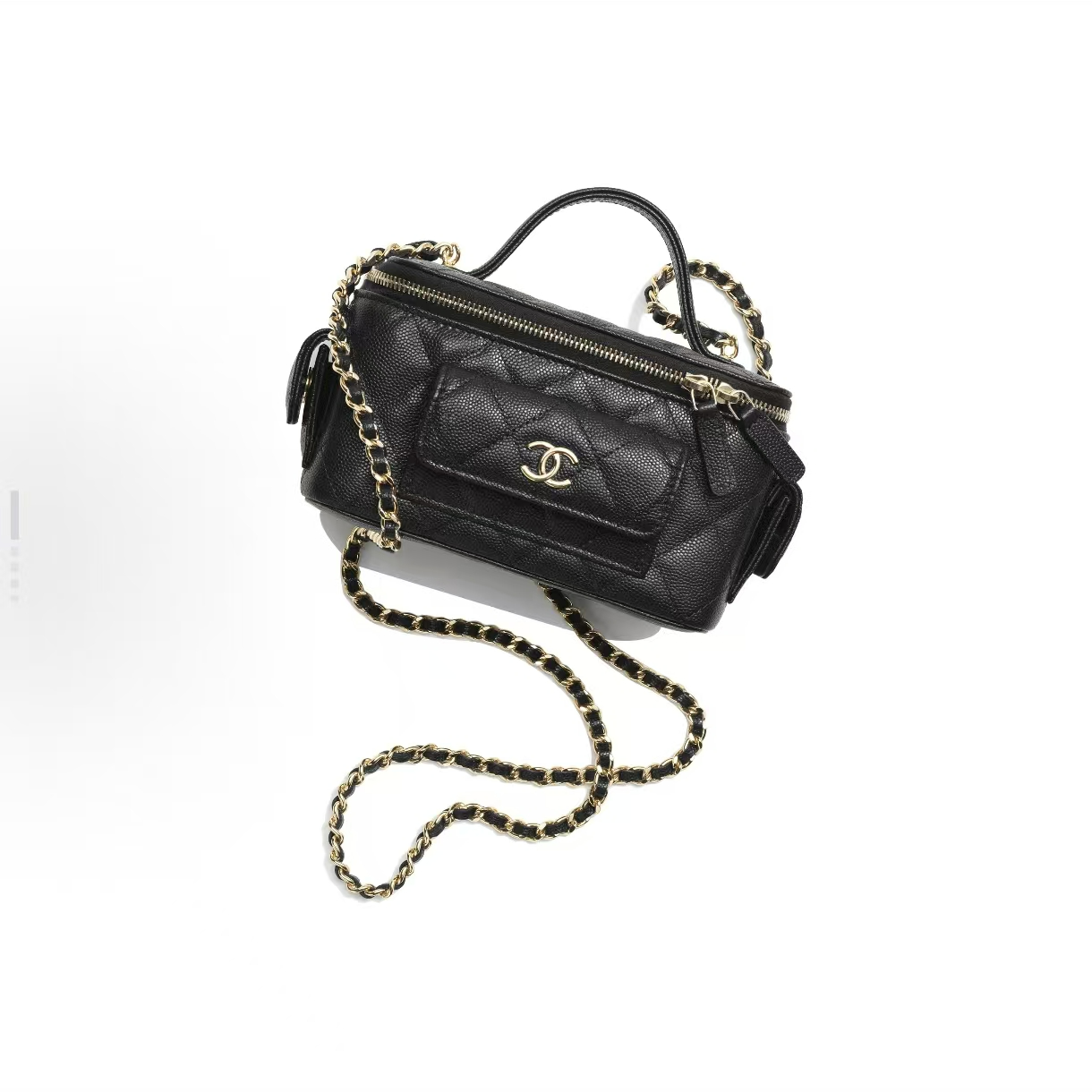 99新 Chanel/香奈儿 安洁利严选链条化妆包/BK0151527 斜挎包