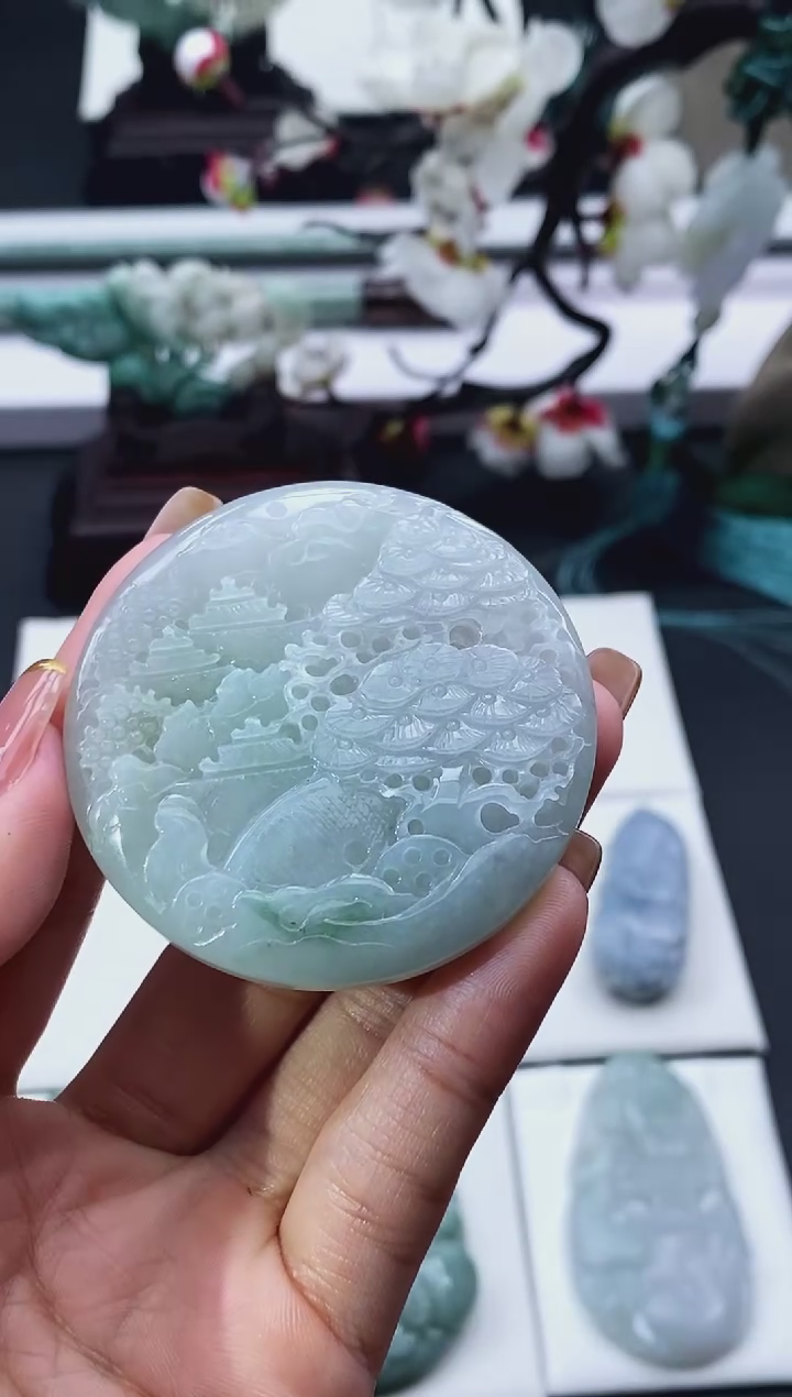 【闪购商品】翡翠颈饰未镶嵌天然缅甸翡翠A货