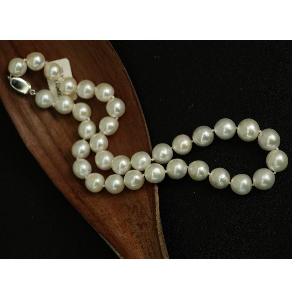 银S925淡水珍珠塔链10.5-13.5+ DO123006