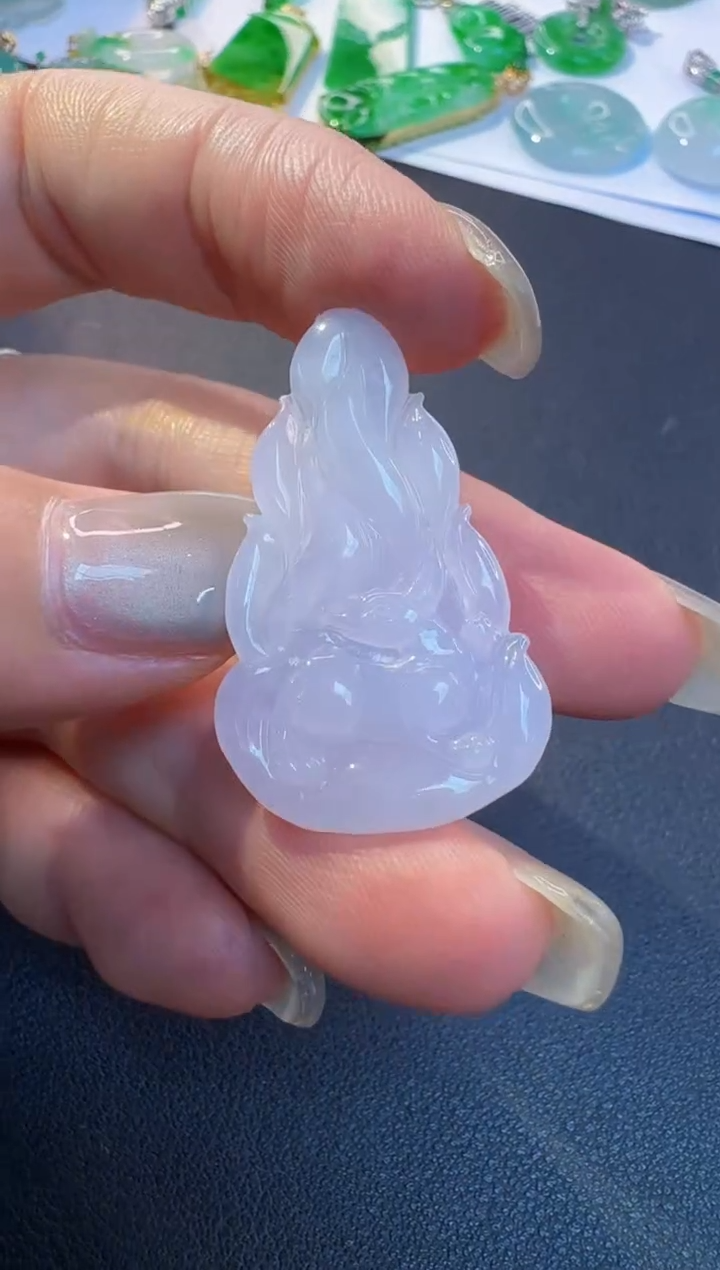 【闪购商品】翡翠未镶嵌颈饰缅甸翡翠A货吊坠